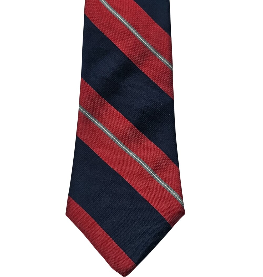 VTG Mario Valentino REPP  Tie Men 100% Silk Designer Classic USA Made 3.5" x 55"
